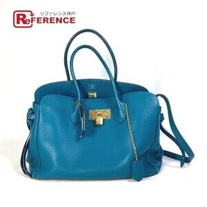 Louis Vuitton Milla handbag tote bag crossbody shoulder leather Cobalt blue